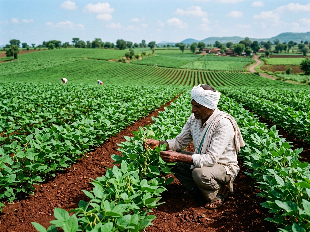 Indian agricultural farmland